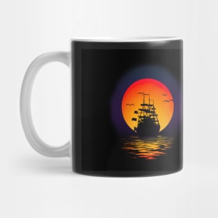 Sunset over the ocean Mug